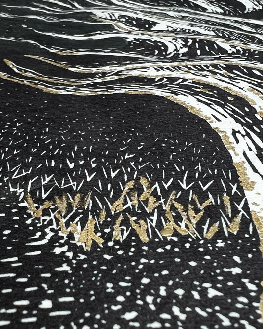 Sisters In Arms Limited Edition Original Lino Print