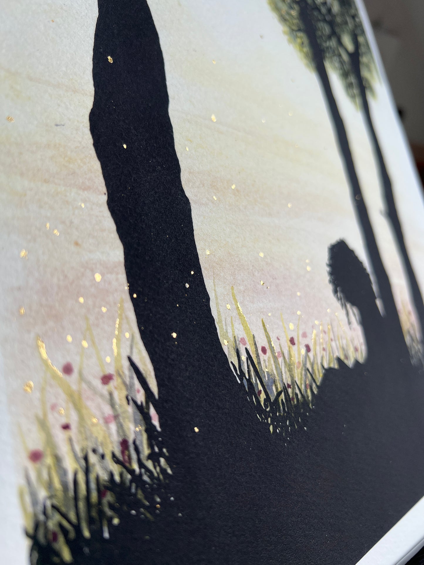 Summer Escape Giclee Print with 23ct Gold Detail