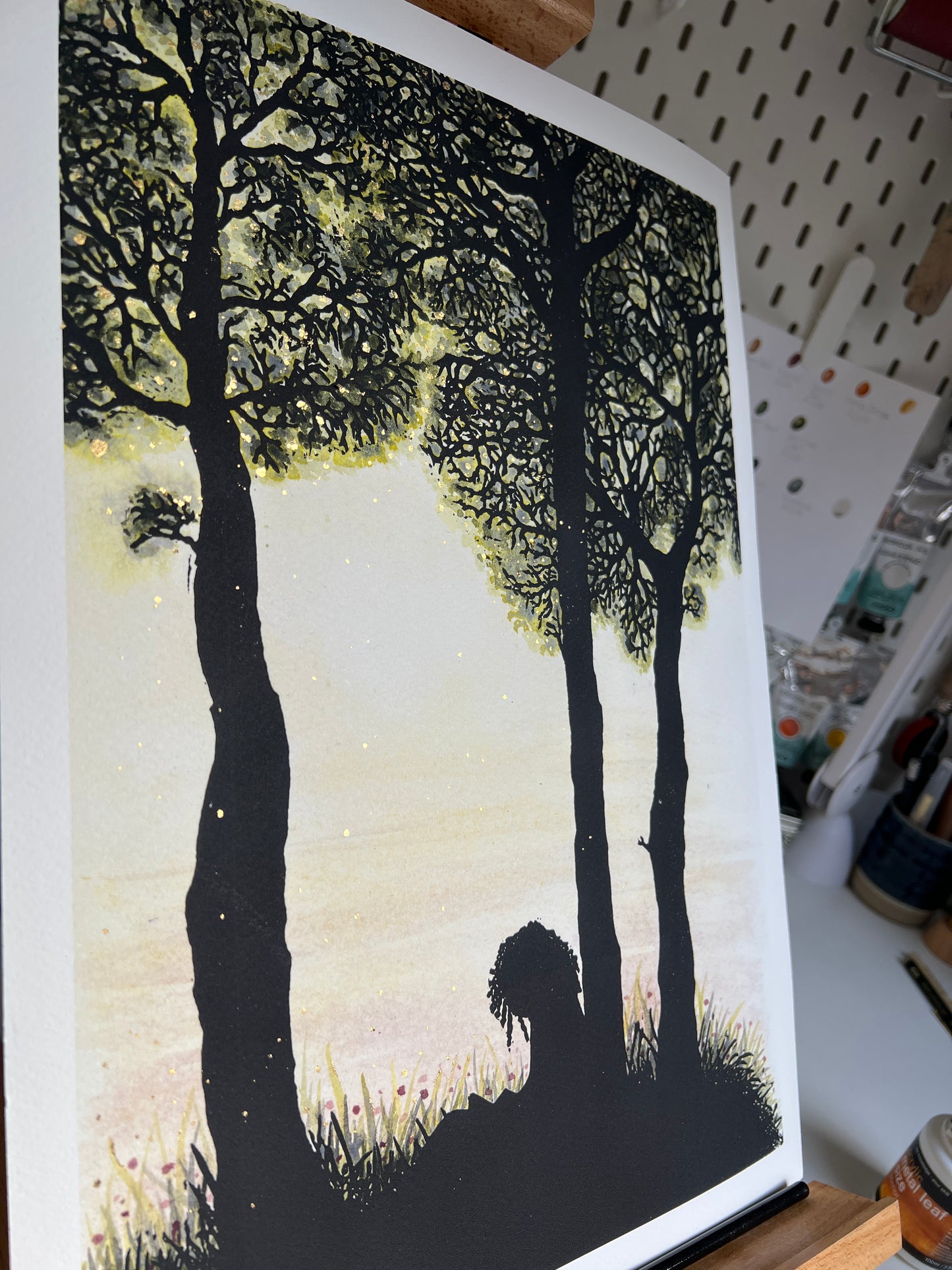 Summer Escape Giclee Print with 23ct Gold Detail