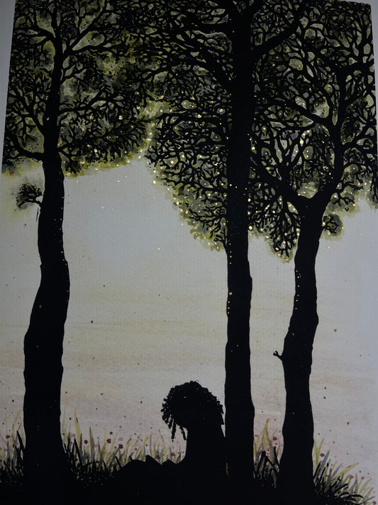 Summer Escape Giclee Print with 23ct Gold Detail